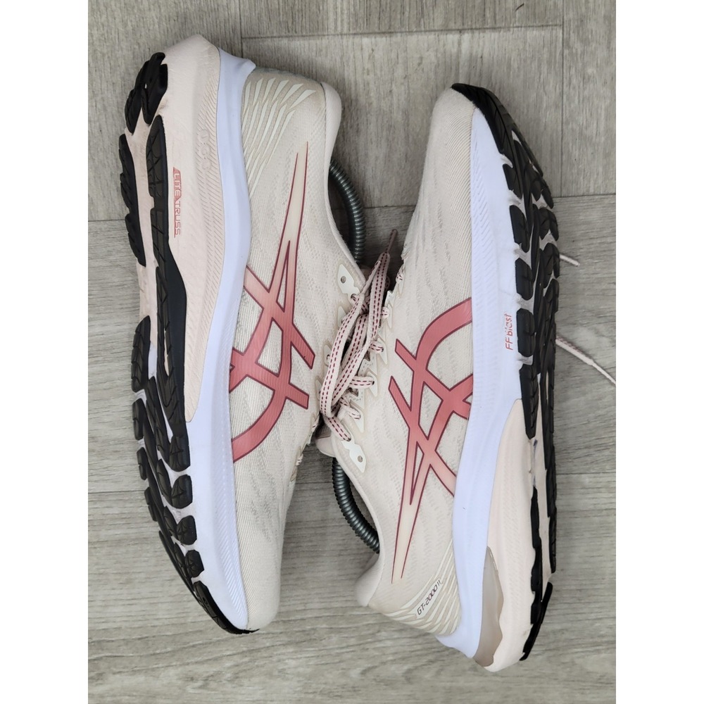 Asics Women's Light Pink and Dusty Rose Running Shoes - Picture 7 of 13